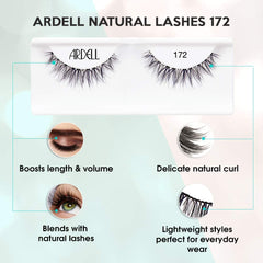 Ardell Cils Naturels 172, fibres douces offrant un volume subtil.
