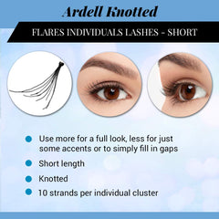 Coffret 4 paquets Ardell, cils individuels pour différents looks.