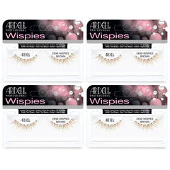 Ardell Demi Wispies brun, paquet quatre cils pour un regard naturel et durable.