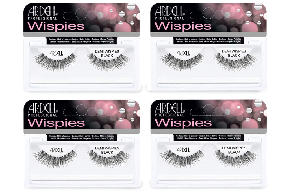 Ardell Demi Wispies noir avec bande invisible offrant un regard naturel et durable.