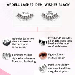 Ardell Demi Wispies regard naturel, demi-flare pour usage quotidien.