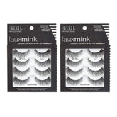 Ardell Faux Mink 811 lashes with Invisiband, closeup for natural lift and easy wear.