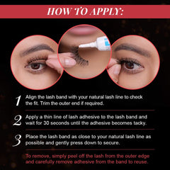 Ardell Faux Mink Wispies regard ouvert avec cils volumineux