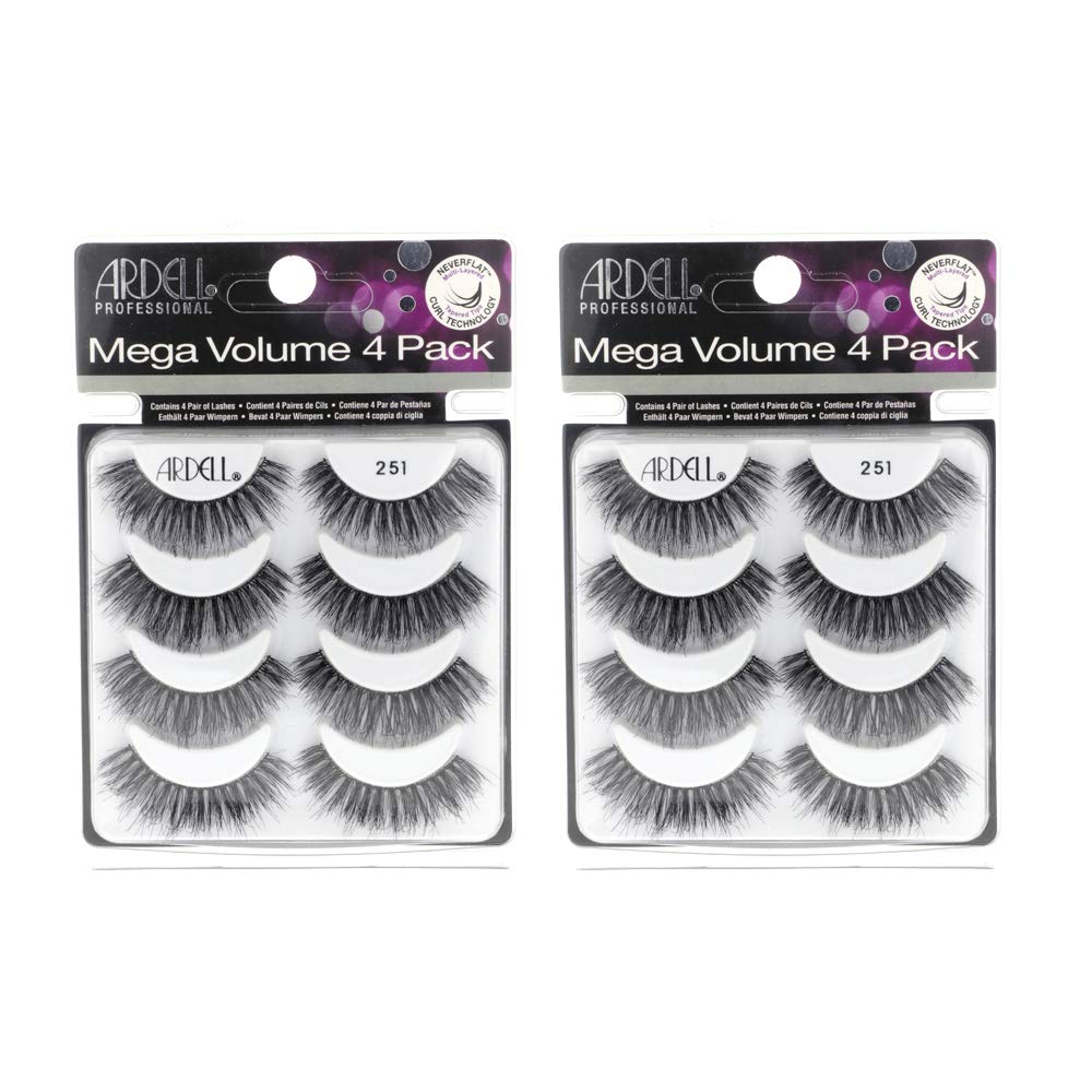 Ardell Mega Volume 251 lashes, full-strip, dramatic definition for a bold look