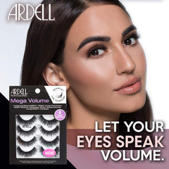 Ardell Mega Volume 252, cils arrondis, regard élargi.