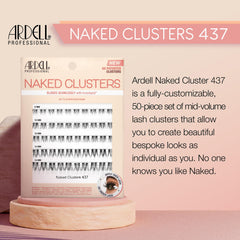 Ardell Naked Clusters 437: longueurs ajustables 8 à 14 mm pour un style personnalisé.