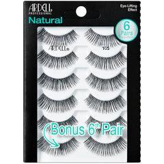Ardell Natural 105: paquet de 6 paires pour un regard naturel et durable au quotidien.