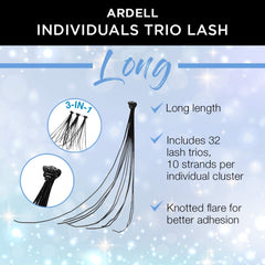 Cils Ardell longs noirs, fibres ultra-douces offrant confort et bel effet feuilleté.