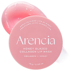 Masque lèvres Arencia en pot, soin nocturne intense pour une hydratation durable.