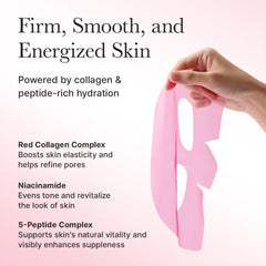 Masque hydrogel ARENCIA, formulation nourrissante qui adhère à la peau.
