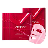 ARENCIA Red Collagen Jello Mask packaging élégant et hydratation en profondeur.