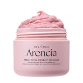 Arencia Rosehip nettoyant en bouteille, exfoliation douce pour éclairer la peau.