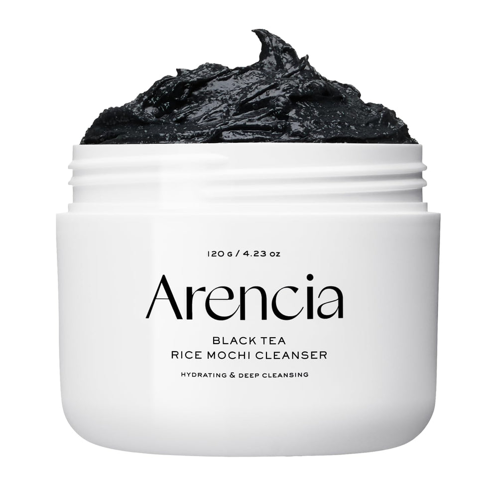 ARENCIA nettoyant visage thé-noir riz-mochi pour pores resserrés