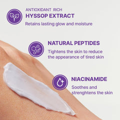 ARENCIA Hysope Crème Hyaluronique, application quotidienne et peau hydratée
