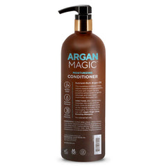 Argan Magic – crème nourrissante en action pour cheveux soyeux.