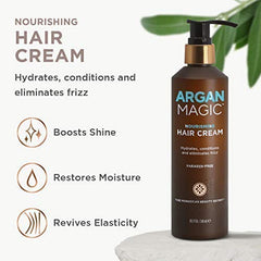 Argan Magic Crème Cheveux Nourrissante – effet brillance et définition subtile.