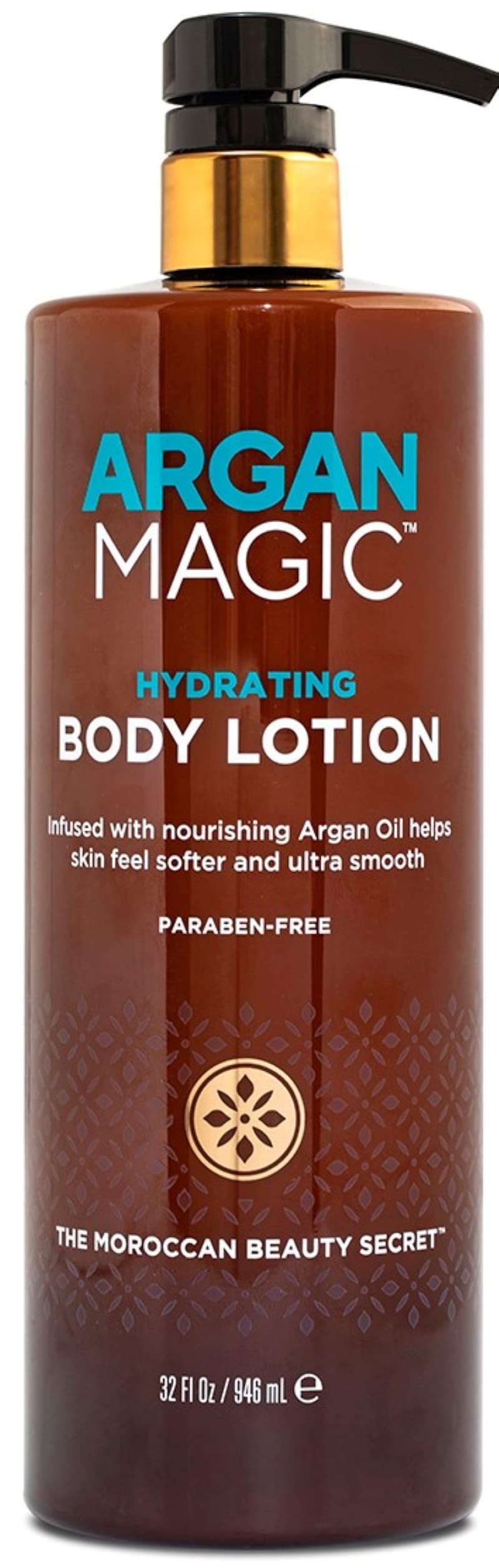 Lotion Argan Magic: flacon argan pour hydratation durable et peau douce.