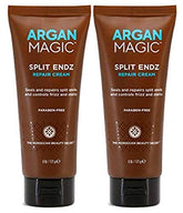 Argan Magic Split Endz Cream, bouteille, répare les pointes fendues et améliore la douceur.