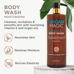 Argan Magic texture cremeuse : expérience de douche luxueuse.
