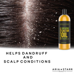 Aria Starr Huile de ricin – soin visage hydratant et adoucissant