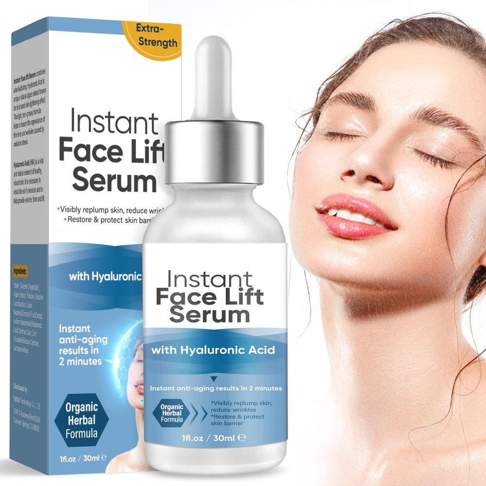 Sérum ARIOS Relèvement Instantané sur le visage en 2 minutes, effet tenseur.