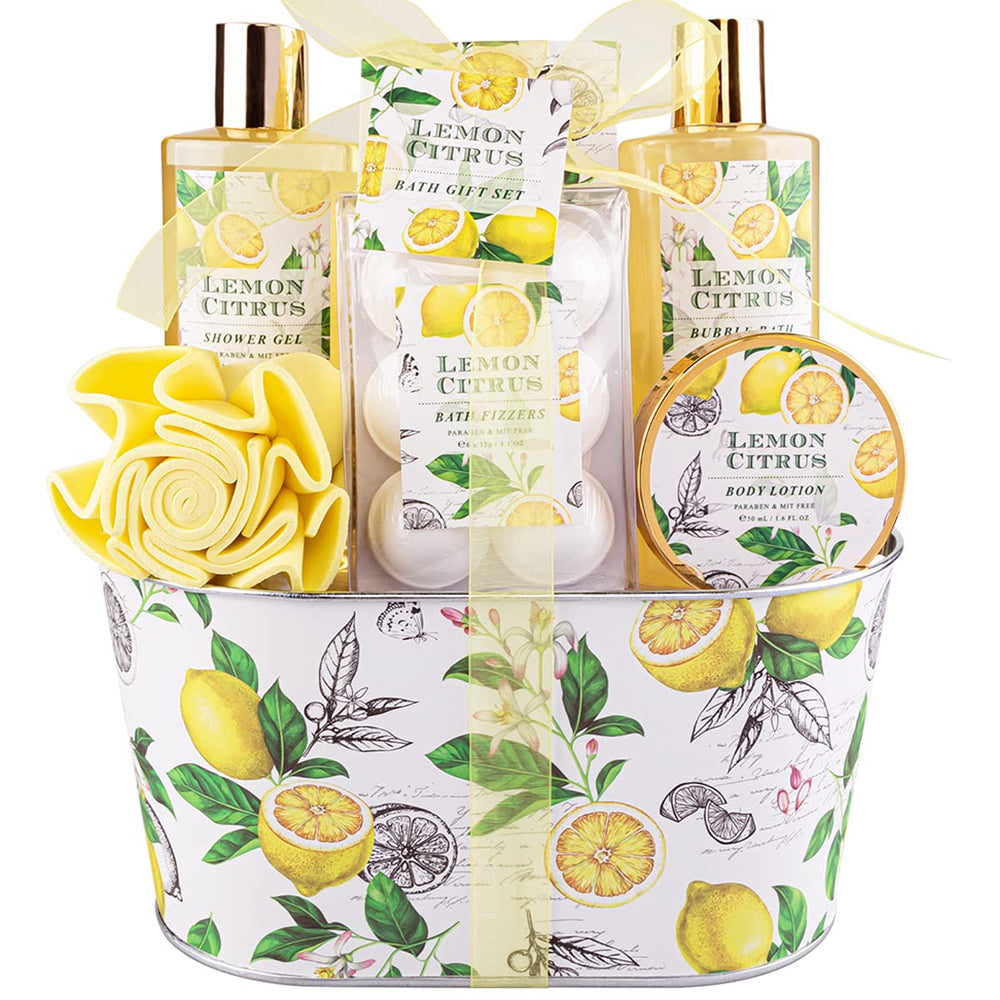 ArioseMonde coffret bain citron prêt à offrir, détente à domicile