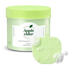 Pads Ariul nettoyant les pores avec une mousse légère à la pomme, démaquillage efficace.