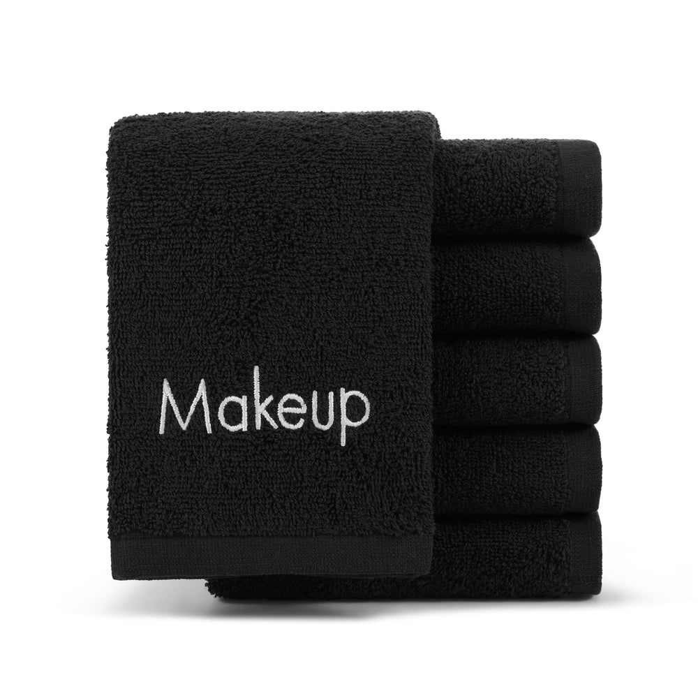 Arkwright draps-maquillage noirs, nettoyage doux et rapide du visage.