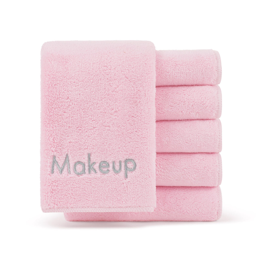 Serviettes démaquillage Arkwright en microfibre corail, douceur parfaite pour le visage.