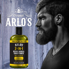 Arlo's Pro-Growth formule 2-en-1 simplifie la routine barbe et peau.