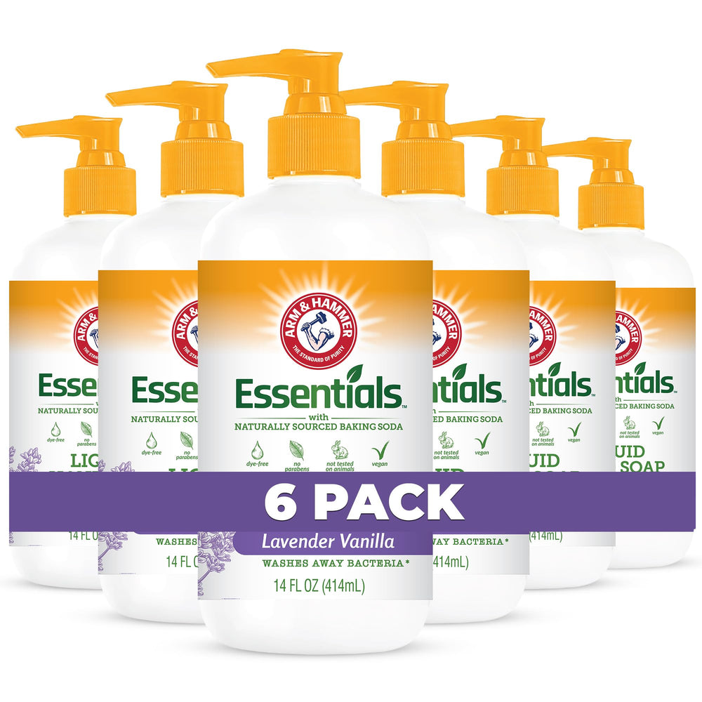 Savon mains Arm & Hammer – bouteille lavande vanille, parfum apaisant et nettoyage efficace.