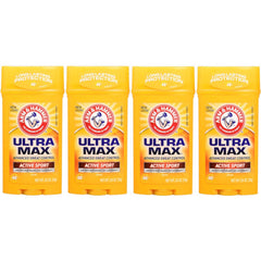 Arm & Hammer Ultramax déodorant solide actif sport, arrière, protection discrète toute la journée.