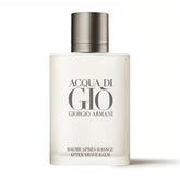 Armani Beauty Acqua di Gio après-rasage balm, bouteille 100 ml et hydratation rapide.