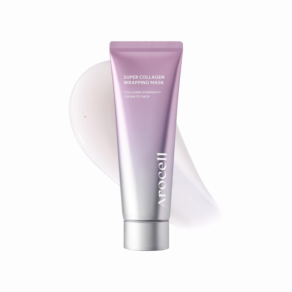 AROCELL Masque-wrap-collagene application, hydratation profonde et peau lisse.