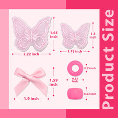 AROCOOY bijou cheveux rose, décor subtil pour dreadlocks