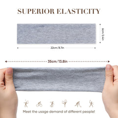 Headbands Arohecx, coton élastique pour activités sportives et yoga.