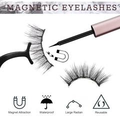 AROIC magnetic eyelashes 20 styles reusable for natural to dramatic looks