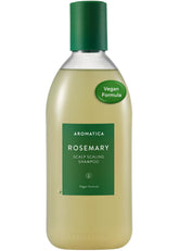 AROMATICA Shampoing romarin – Bouteille: parfum frais et soin du cuir chevelu.