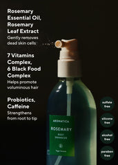 AROMATICA complexe-noir-aliments-eau-riz-noir, soin capillaire riche en nutriments