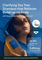 AROMATICA Shampoing menthe poivrée, formulation fraîcheur pour cuir chevelu gras.