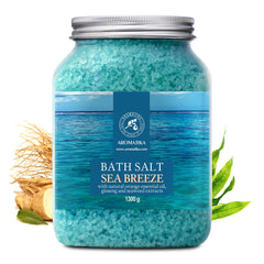 AROMATIKA Sel Bain grains-de-sel: aspect cristallin pour rituel relaxant.