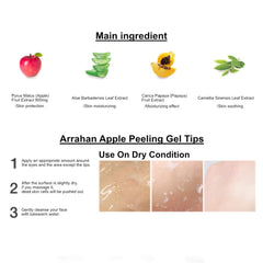 Arrahan Gel Peeling Pomme - Routine visage: soin exfoliant doux pour peau nette