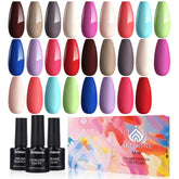 Artdone ensemble vernis gel set 16 bouteilles – palette colorée pour une manucure rapide.