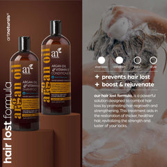 ArtNaturals Après-shampoing Argan Marocain en bouteille, démêle en douceur et hydrate les longueurs.