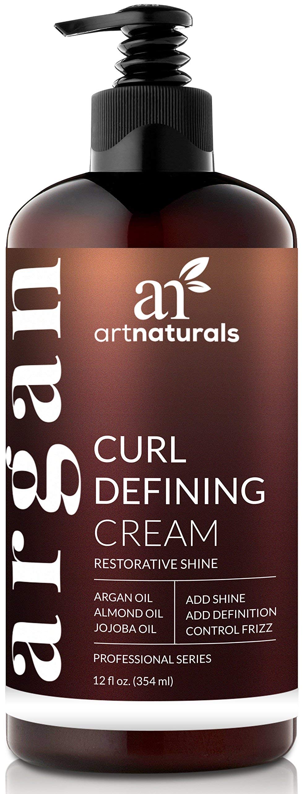 Artnaturals crème definissante boucles, bouteille prête pour le coiffage sans frisottis.