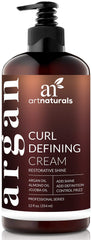 Artnaturals crème definissante boucles, bouteille prête pour le coiffage sans frisottis.