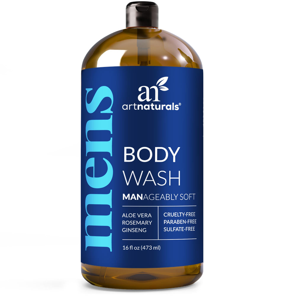Artnaturals Men’s Fresh Body Wash, bouteille rafraîchissante qui réveille la peau après la douche.