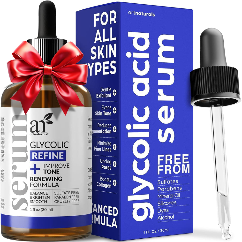 artnaturals Sérum Glycolique flacon-pompe pour exfolier et éclairer la peau