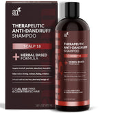 ArtNaturals Therapeutic Argan Shampoo bottle with coal tar formula for scalp comfort.