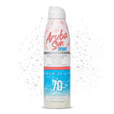 ARUBA SUN SPF70 pulvérisateur-bouteille, application rapide et pratique